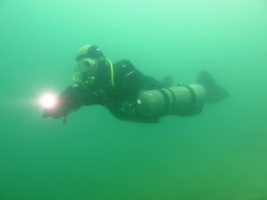 Sidemount im Baggersee